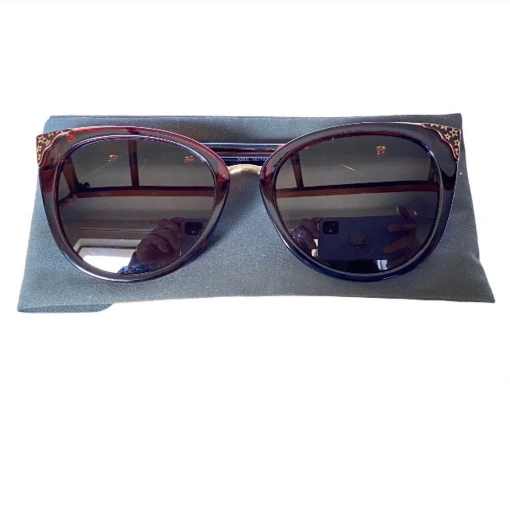 JOHN VARVATOS Designer Brown Sunglasses
